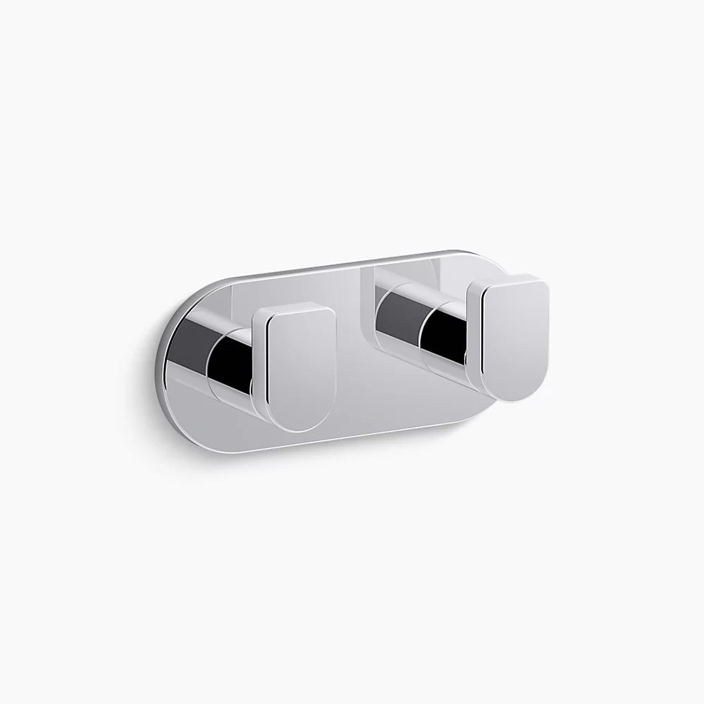 Kohler Composed Double robe hook K-73146-CP - Plumbing Market