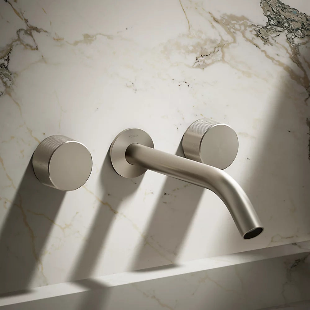 Kohler Components Wall-mount bathroom sink faucet Oyl handle trim K-T77981-8-BN - Plumbing Market