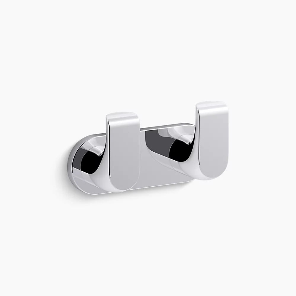 Kohler Avid Double robe hook K-97500-CP - Plumbing Market