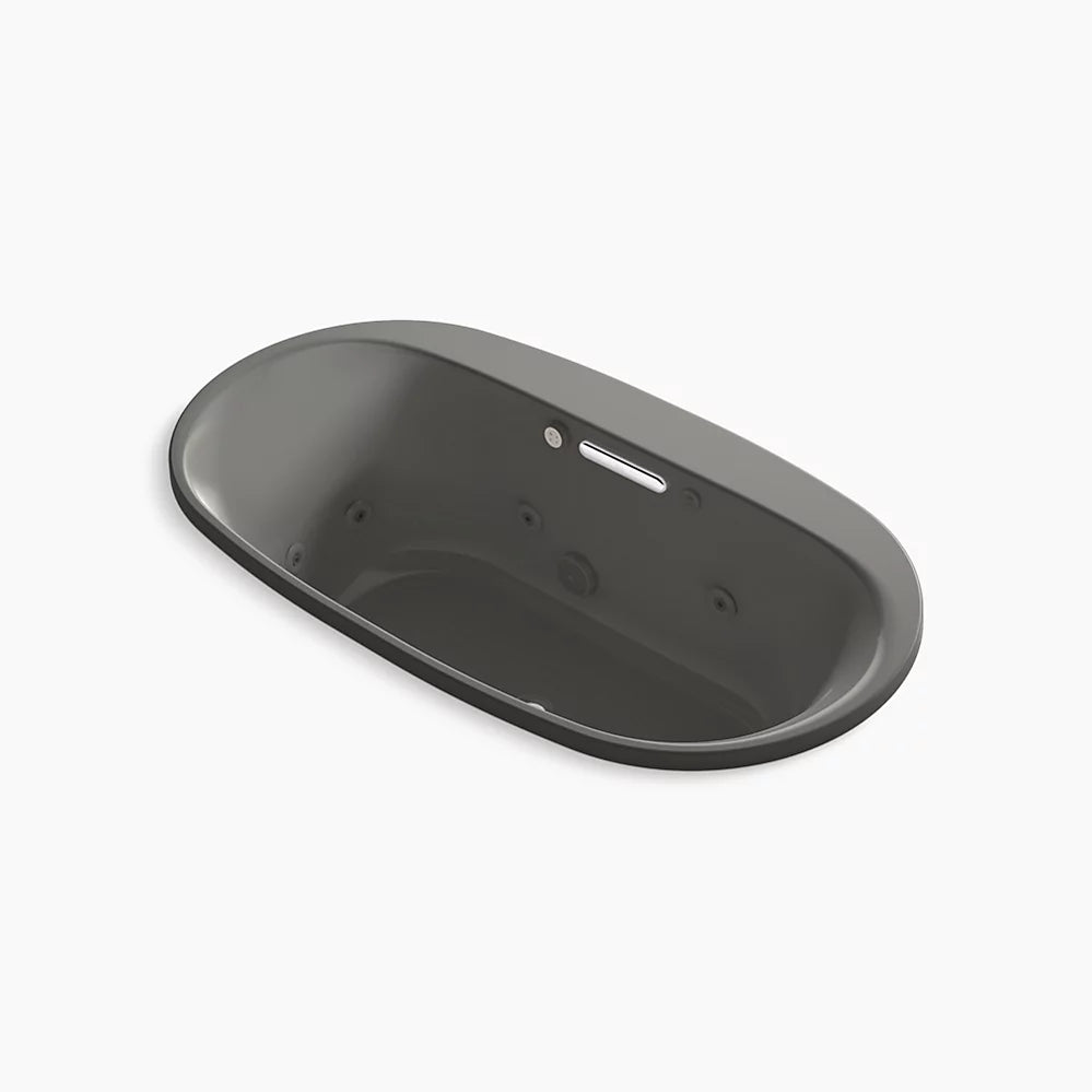 Kohler Underscore 65-1/2" x 35-3/4" drop-in Heated BubbleMassage air bath with whirlpool K-5716-XHGH-58 - Plumbing Market