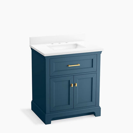 Kohler Charlemont 30" bathroom vanity cabinet with sink and quartz top K-29260-BD1-TDB - Plumbing Market