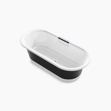 Kohler Volute 63" x 28-3/8" freestanding bath with base K-29326-P5B0-0 - Plumbing Market