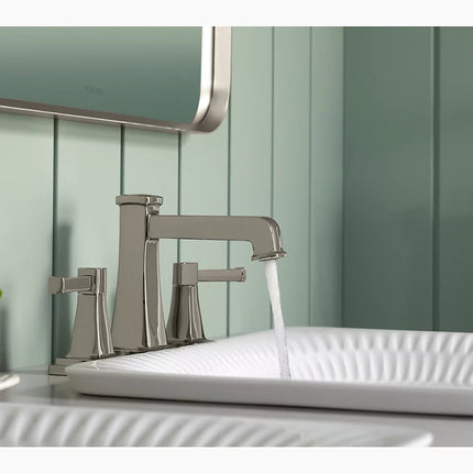 Kohler Riff Centerset bathroom sink faucet, 0.5 gpm K-27398-4N-CP - Plumbing Market
