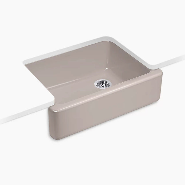 Kohler Whitehaven 29-3/4" undermount single-bowl farmhouse kitchen sink K-6487-TRF - Plumbing Market