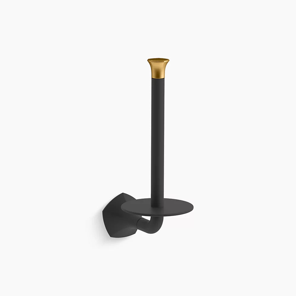 Kohler Occasion Vertical toilet paper holder K-27064-BMB - Plumbing Market