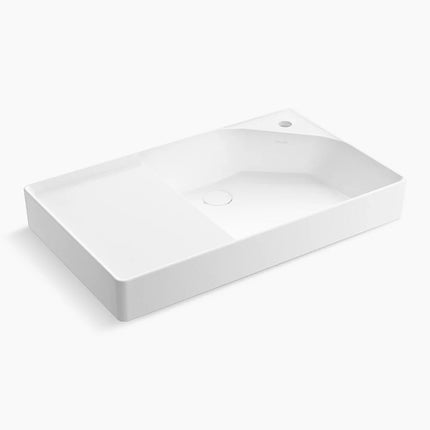 Kohler Spacity 30" fireclay vanity top with integrated square sink K-31557-0 - Plumbing Market