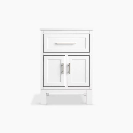 Kohler Quo 24" bathroom vanity cabinet with sink and quartz top K-28379-ASB-0 - Plumbing Market