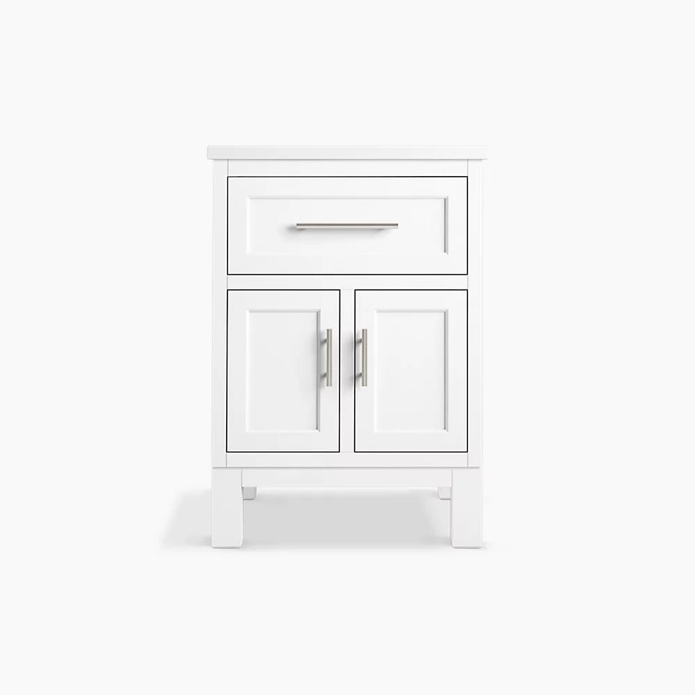Kohler Quo 24" bathroom vanity cabinet with sink and quartz top K-28379-ASB-0 - Plumbing Market