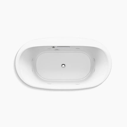 Kohler Underscore 65-1/2" x 35-3/4" drop-in Heated BubbleMassage air bath with whirlpool K-5716-XHGH-0 - Plumbing Market