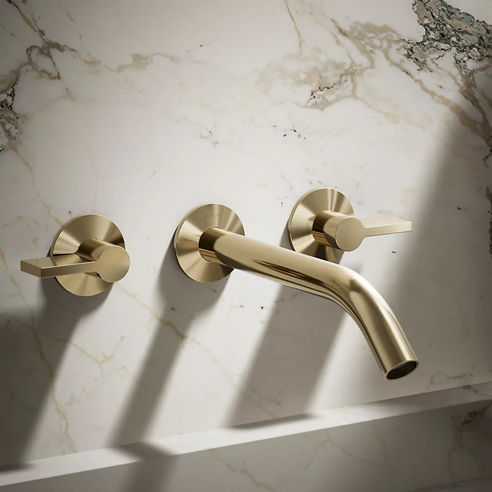 Kohler Components Wall-mount bathroom sink faucet Lever handle trim K-T77981-4-AF - Plumbing Market