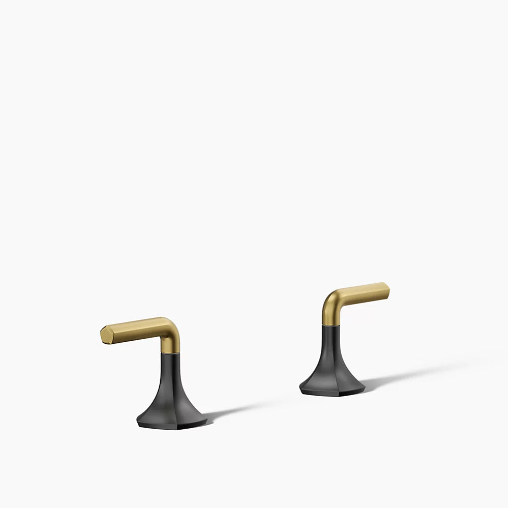 Kohler Occasion Lever bathroom sink faucet handles K-27010-4-BMB - Plumbing Market