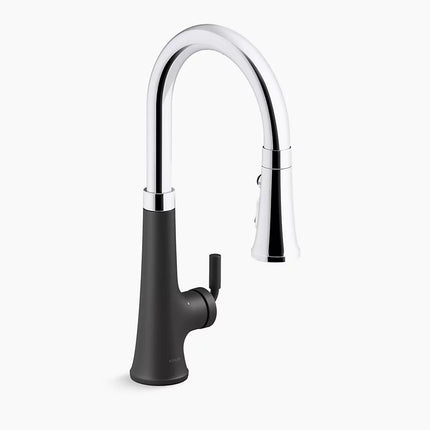 Kohler Tone Touchless pull-down kitchen sink faucet with three-function sprayhead K-23766-CBL - Plumbing Market