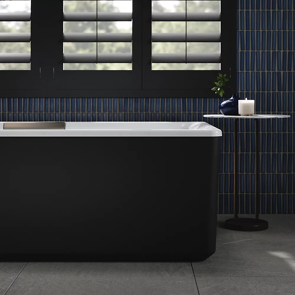 Kohler Volute 63" x 28-3/8" freestanding bath with shroud K-29327-7-0 - Plumbing Market