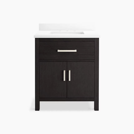 Kohler Kresla 30" bathroom vanity cabinet with sink and quartz top K-40638-BD1-BWK - Plumbing Market