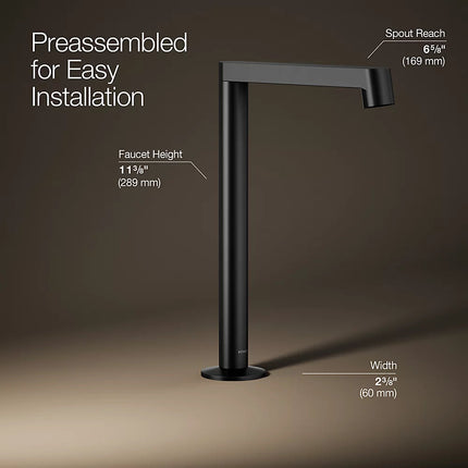 Kohler Components Bathroom sink faucet spout with Row design, 1.2 gpm K-23887-BL - Plumbing Market