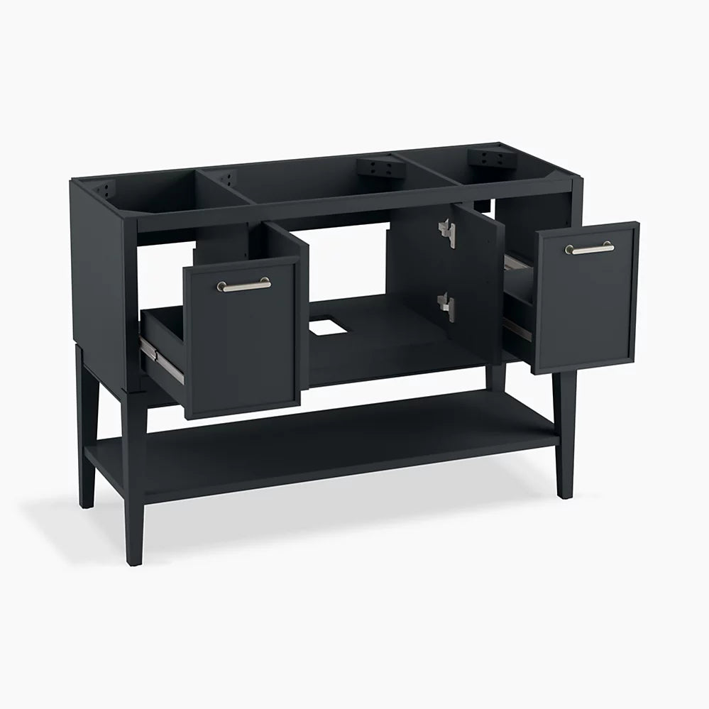 Kohler Winnow 48" bathroom vanity cabinet with sink and quartz top K-33580-ASB-1WX - Plumbing Market