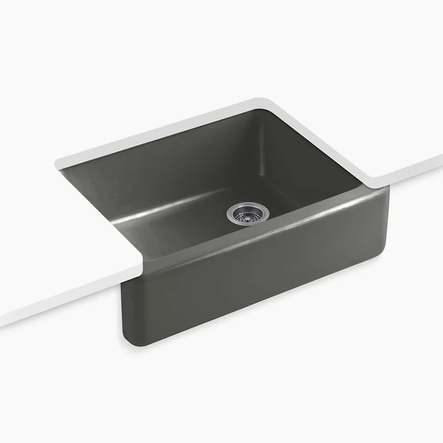 Kohler Whitehaven 29-3/4" undermount single-bowl farmhouse kitchen sink K-6487-58 - Plumbing Market