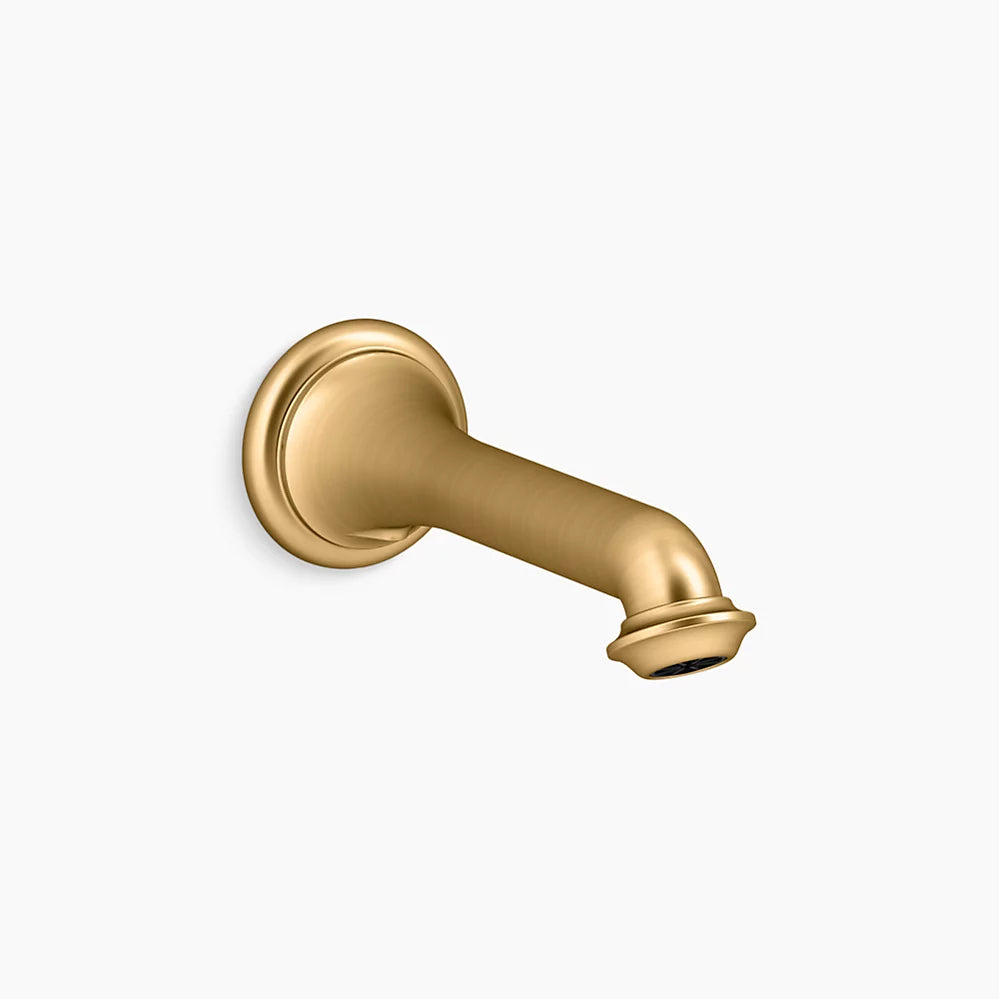 Kohler Artifacts Wall Mount Bathroom Faucet Bath Spout, Turned 72792-2MB - Plumbing Market