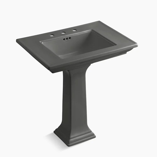 Kohler Memoirs Stately 30-3/4" rectangular pedestal bathroom sink K-2268-8-58 - Plumbing Market