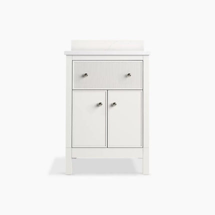 Kohler Malin by Studio McGee 24" bathroom vanity cabinet with sink and quartz top K-35018-0 - Plumbing Market