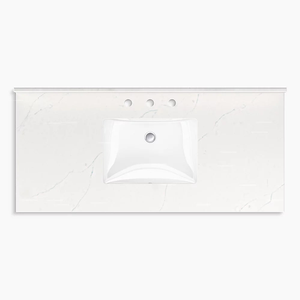 Kohler Malin by Studio McGee 48" bathroom vanity cabinet with sink and quartz top K-35021-0 - Plumbing Market