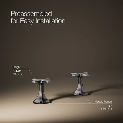 Kohler Occasion Cross bathroom sink faucet handles K-27010-3-TT - Plumbing Market