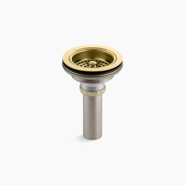Kohler Duostrainer Sink drain and strainer with tailpiece K-8801-PB - Plumbing Market