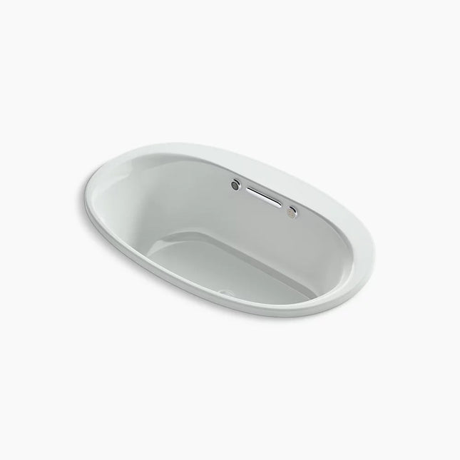 Kohler Underscore 59-3/4" x 35-3/4" drop-in Heated BubbleMassage air bath with Bask heated surface K-5714-GHW-95 - Plumbing Market