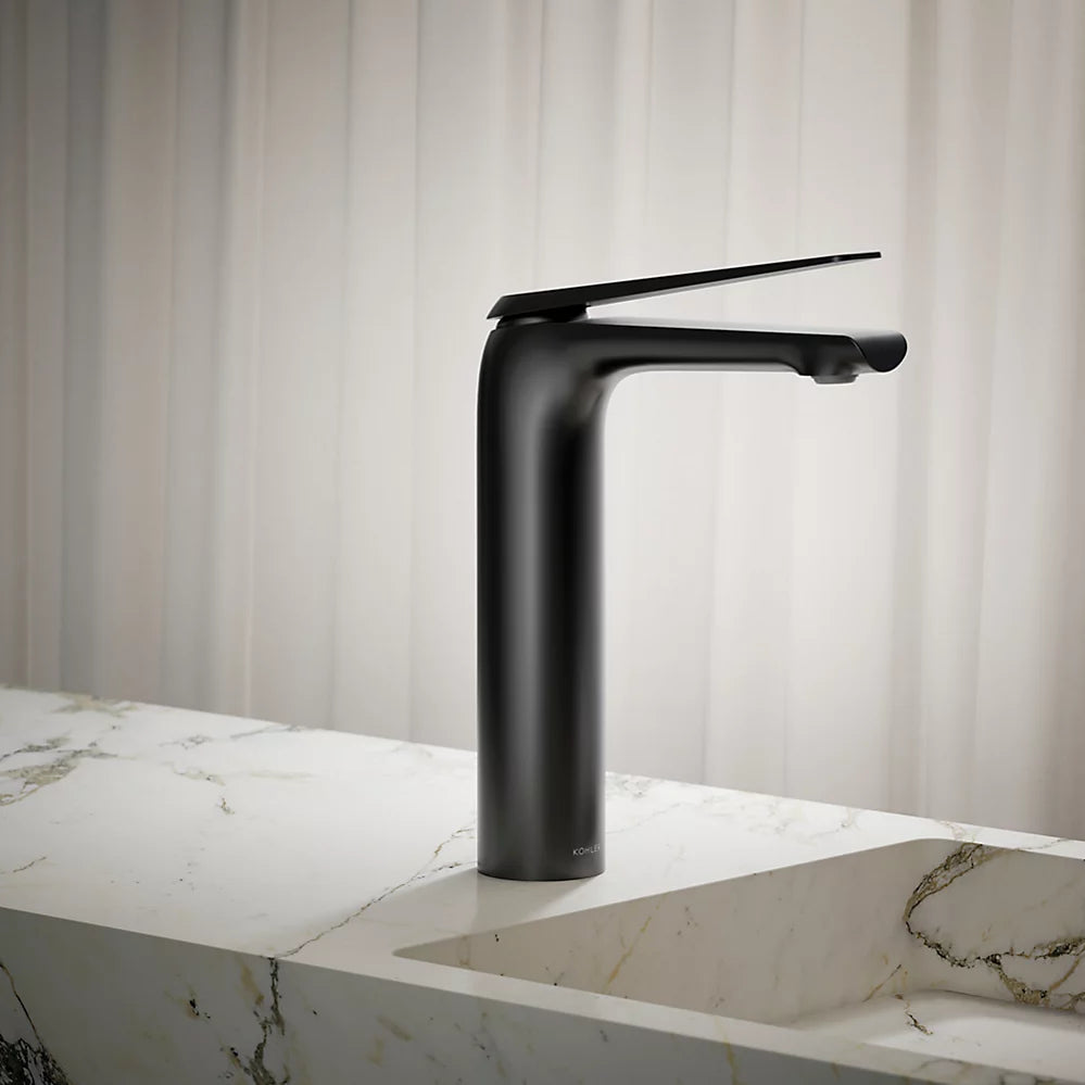 Kohler Avid Tall single-handle bathroom sink faucet, 0.5 gpm K-97347-4N-BL - Plumbing Market