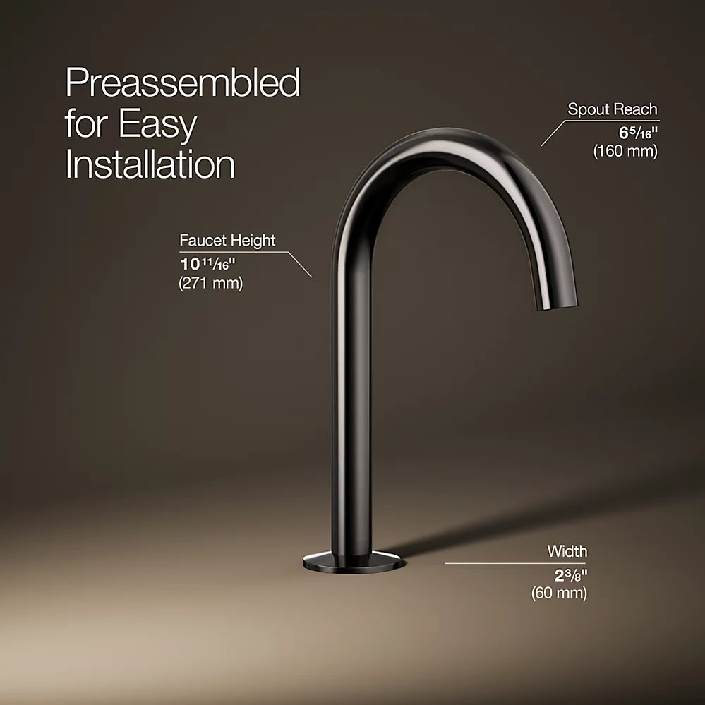 Kohler Components Bathroom sink faucet spout with Tube design, 1.2 gpm K-77967-TT - Plumbing Market