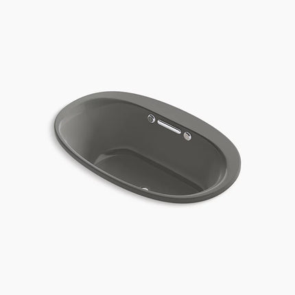 Kohler Underscore 59-3/4" x 35-3/4" drop-in Heated BubbleMassage air bath with Bask heated surface K-5714-GHW-58 - Plumbing Market