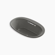 Kohler Underscore 59-3/4" x 35-3/4" drop-in Heated BubbleMassage air bath with Bask heated surface K-5714-GHW-58 - Plumbing Market