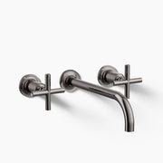 Kohler Purist Wall-mount bathroom sink faucet trim with Cross handles, 1.2 gpm K-T14414-3-TT - Plumbing Market