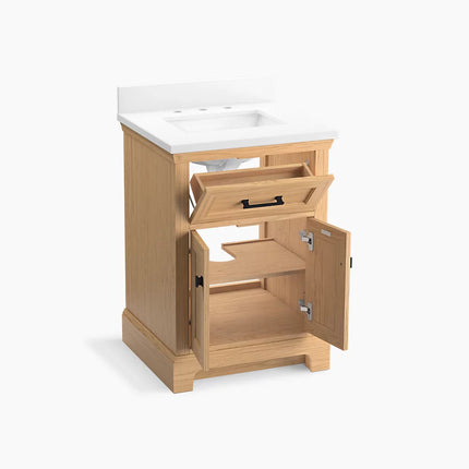 Kohler Charlemont 24" bathroom vanity cabinet with sink and quartz top K-29259-BD1-WEK - Plumbing Market