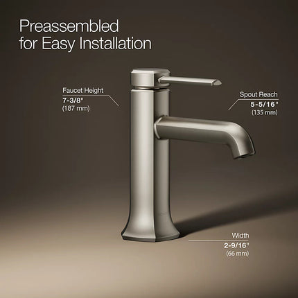 Kohler Occasion Single-handle bathroom sink faucet, 0.5 gpm K-27000-4N-BN - Plumbing Market