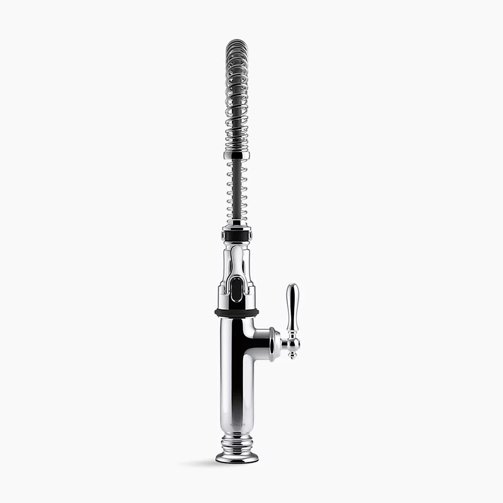 Kohler Tournant Semi-professional kitchen sink faucet with three-function sprayhead K-77515-CP - Plumbing Market