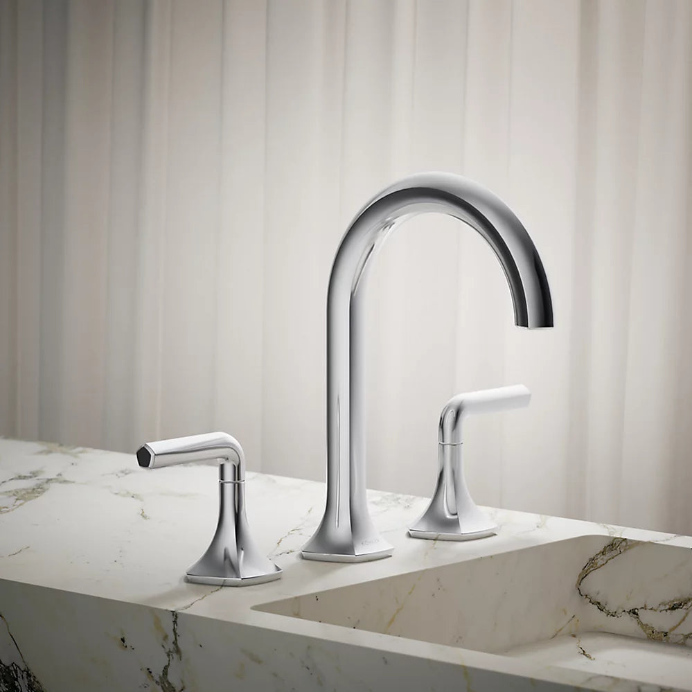 Kohler Occasion Bathroom sink faucet spout with Cane design, 0.5 gpm K-27008-N-CP - Plumbing Market