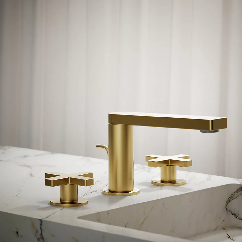 Kohler Composed Widespread bathroom sink faucet with Cross handles, 1.2 gpm K-73060-3-2MB - Plumbing Market