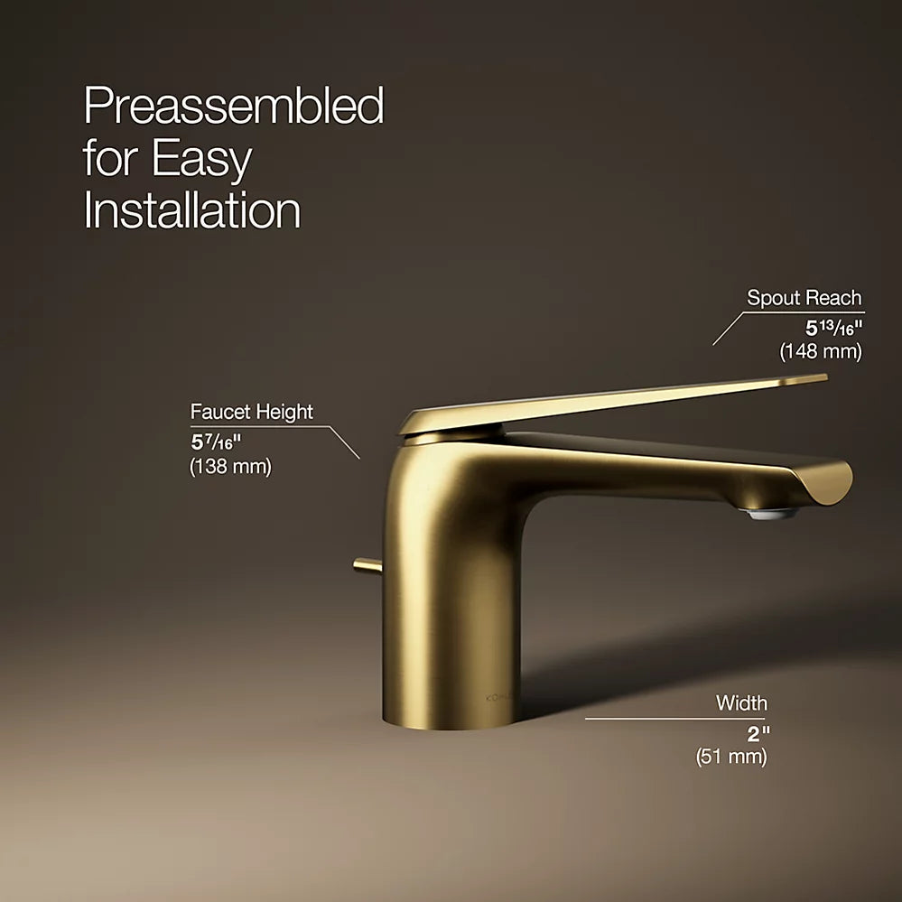 Kohler Avid Single-handle bathroom sink faucet, 1.2 gpm K-97345-4-2MB - Plumbing Market