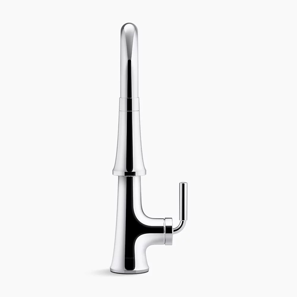 Kohler Tone Pull-down kitchen sink faucet with three-function sprayhead K-23764-CBL - Plumbing Market