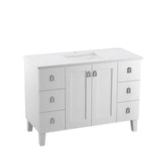 Kohler Poplin 48" bathroom vanity cabinet K-99535-LG-1WA - Plumbing Market