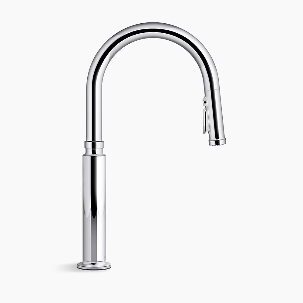 Kohler Edalyn by Studio McGee Pull-down kitchen sink faucet with three-function sprayhead K-28358-SN - Plumbing Market
