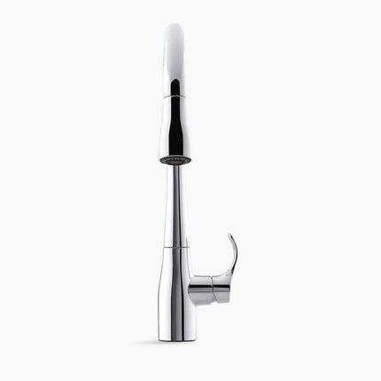 Kohler Simplice Pull-down kitchen sink faucet with three-function sprayhead K-596-BL - Plumbing Market