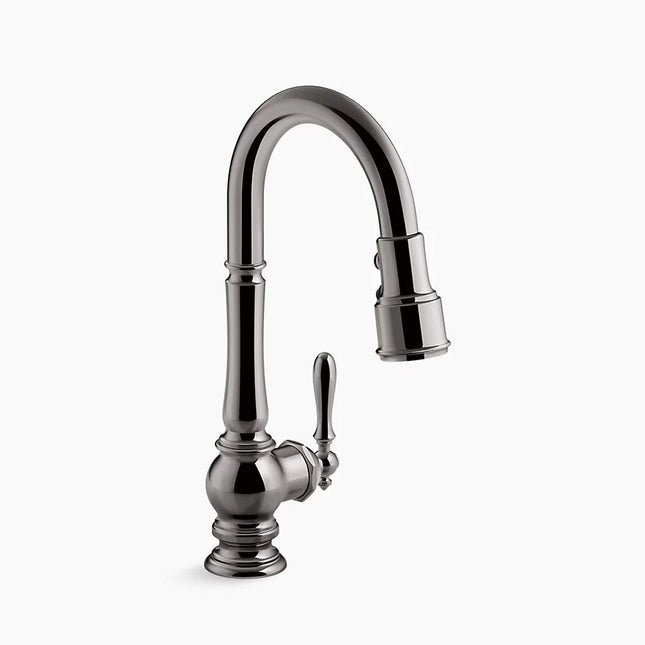 Kohler Artifacts Pull-down kitchen sink faucet with three-function sprayhead K-99261-TT - Plumbing Market