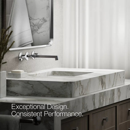 Kohler Components Wall-mount bathroom sink faucet spout with Row design, 1.2 gpm K-T23889-CP - Plumbing Market