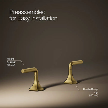 Kohler Occasion Lever bathroom sink faucet handles K-27010-4-2MB - Plumbing Market