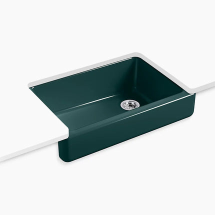 Kohler Whitehaven 32-1/2" undermount single-bowl farmhouse kitchen sink K-5826-17 - Plumbing Market