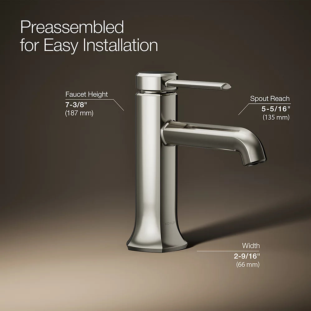 Kohler Occasion Single-handle bathroom sink faucet, 1.2 gpm K-27000-4-SN - Plumbing Market
