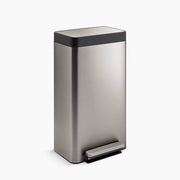 Kohler 8-gallon loft stainless steel step trash can K-20941-ST - Plumbing Market