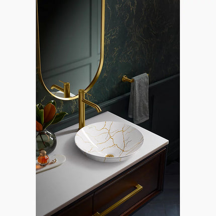 Kohler Aureus Round Semi-Recessed Vessel 28039-AUR-0 - Plumbing Market